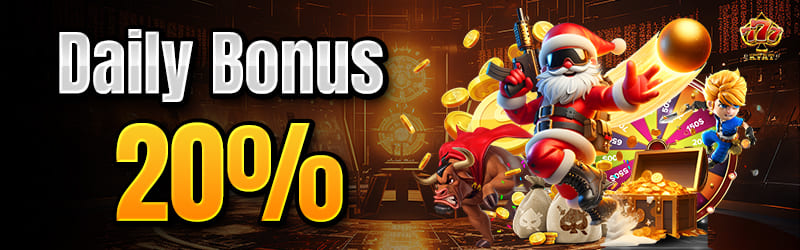 daily bonus 20%